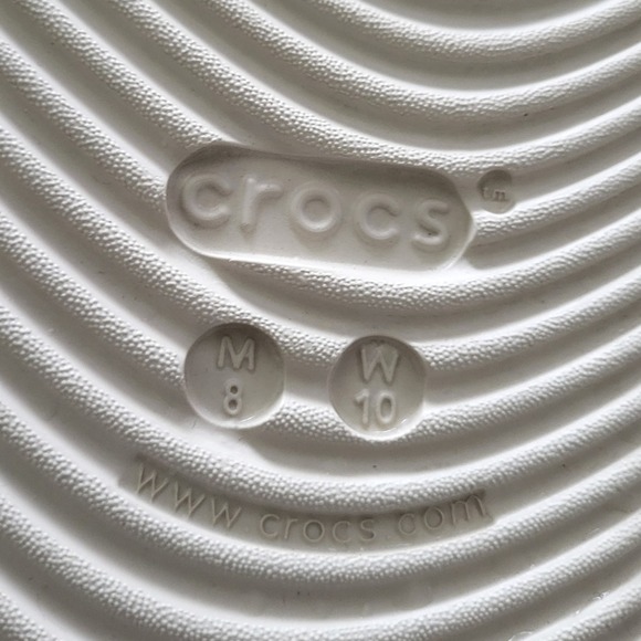 Crocs Womens 10 Men 8 Cream Off White Clogs Slip Resistant Shoes Nurse Chef Work - Picture 8 of 8